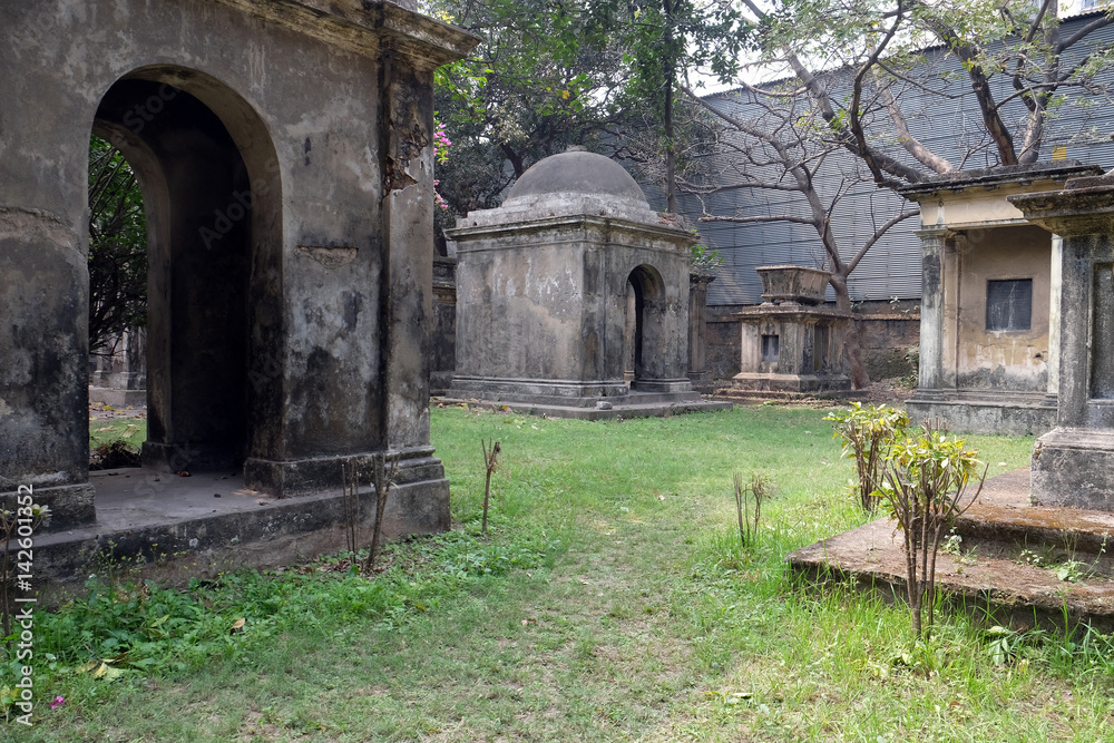 Kolkata Park Street Cemetery, inaugurated 1767 in Kolkata, India. Kolkata Park Street Cemetery, inaugurated 1767 in Kolkata, India.