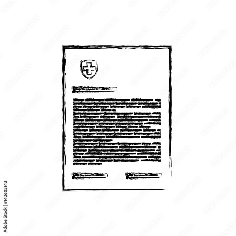 Fototapeta premium Medical report document icon vector illustration graphic design