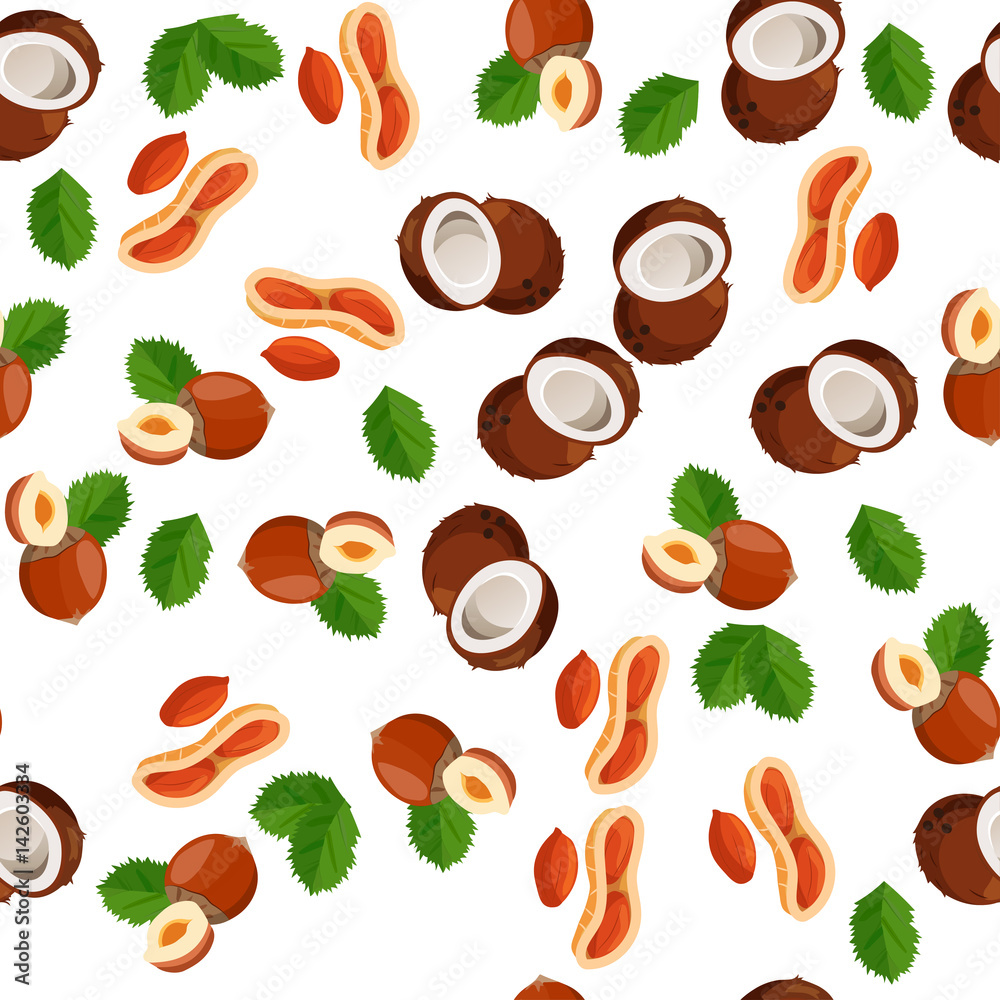 illustration of nuts illustration of nuts