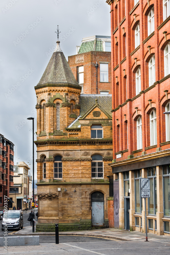 Fototapeta premium street photo of old building