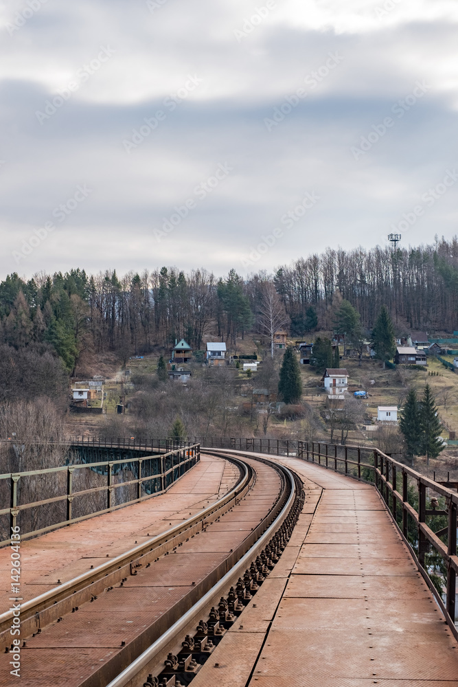The track at the railway bridge