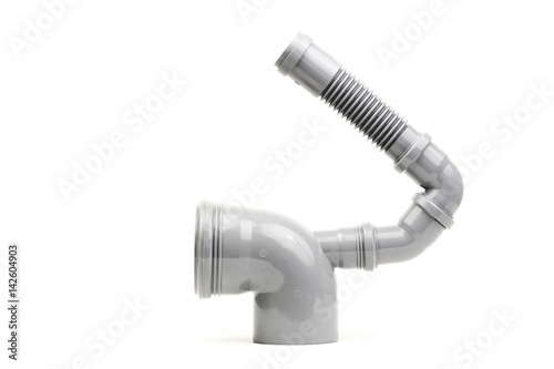 New gray drain pipe fitting