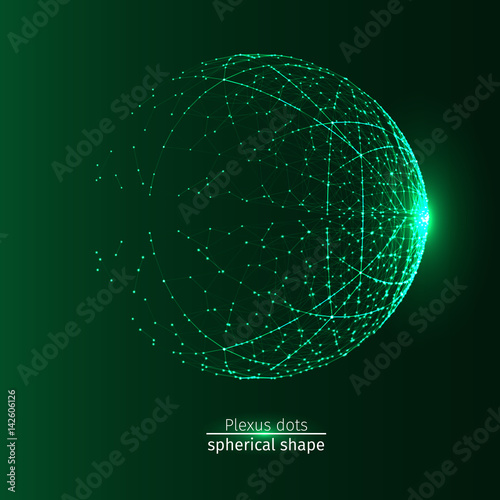 Plexus of darkness planet round light green