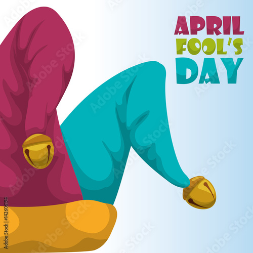 april fools day hat joker concept vector illustration eps 10 photo