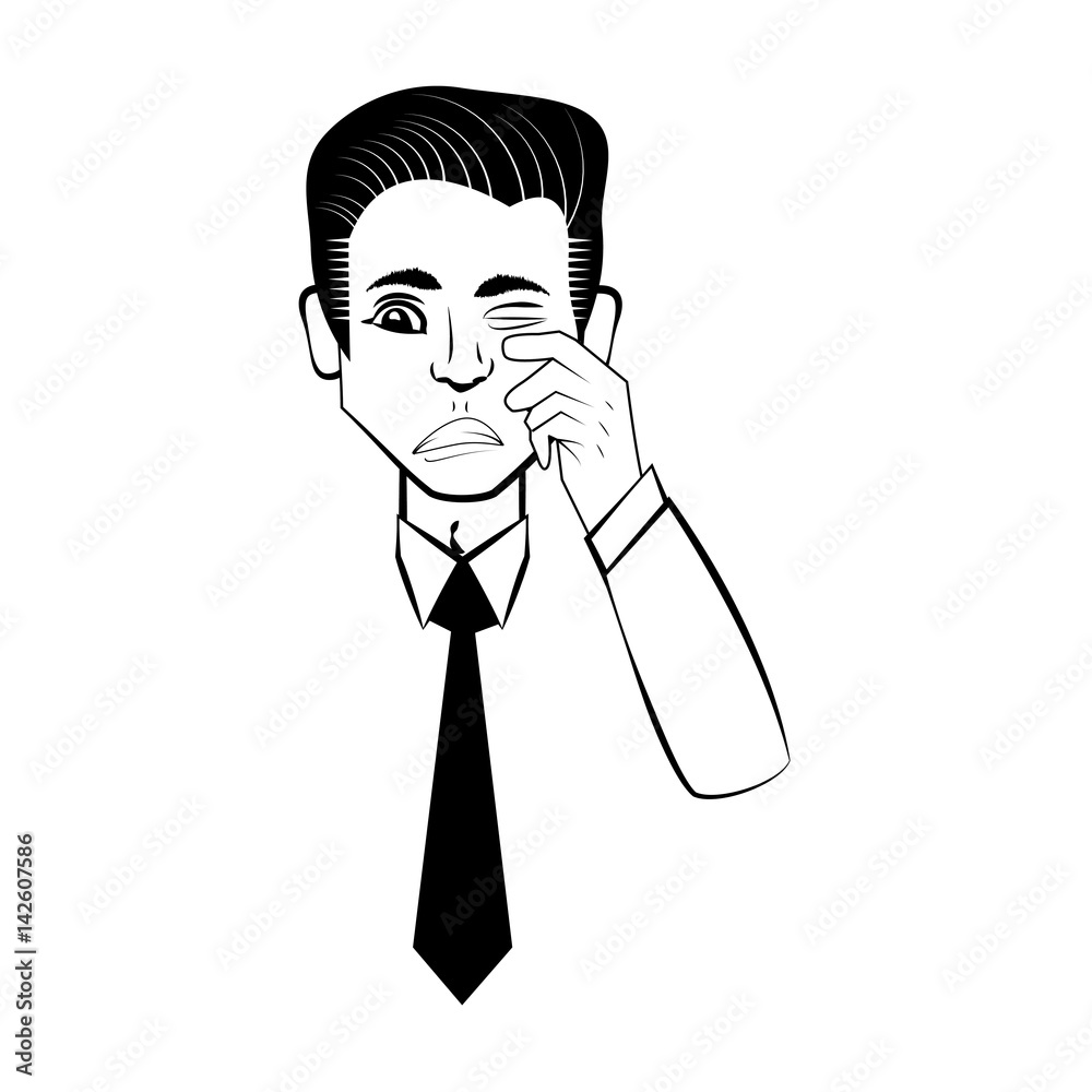 business man comic outline vector illustration eps 10 business man comic outline vector illustration eps 10