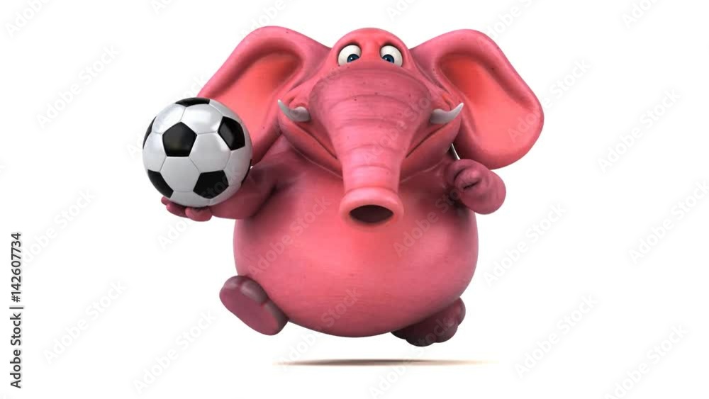 Pink elephant - 3D Animation Pink elephant - 3D Animation