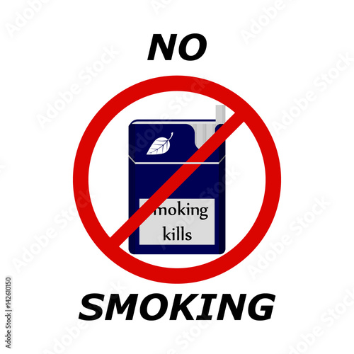 No smoking. Flat icon.