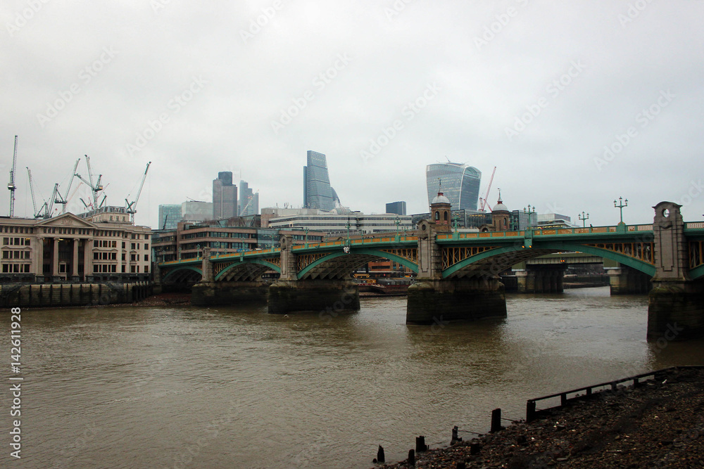 Southwark Bridge, London, Great Britain