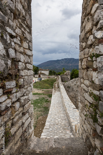 City wall in Berat, Albania