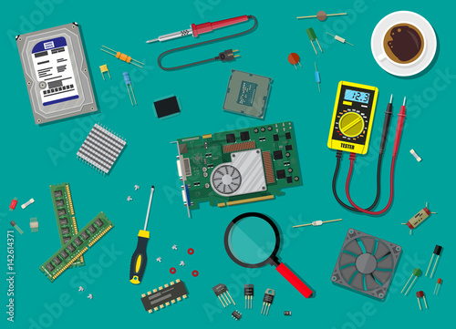 PC service. Personal computer hardware.