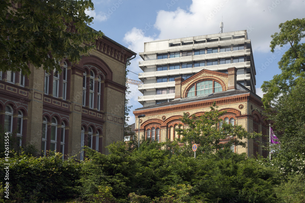 Buildings around the University of Kiel