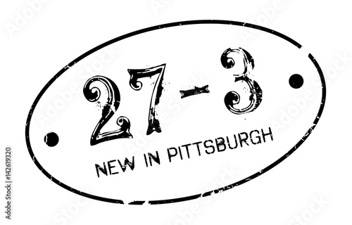 New In Pittsburgh rubber stamp. Grunge design with dust scratches. Effects can be easily removed for a clean, crisp look. Color is easily changed.