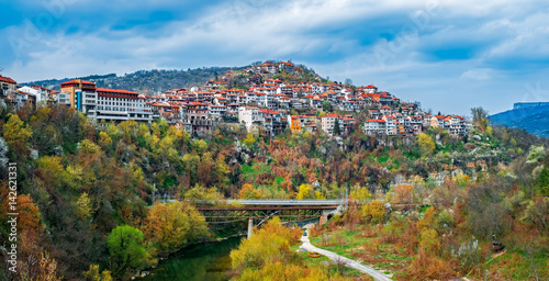 Veliko Tarnovo city, Bulgaria, old town.