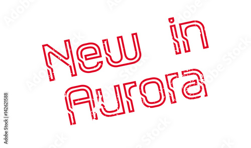 Wallpaper Mural New In Aurora rubber stamp. Grunge design with dust scratches. Effects can be easily removed for a clean, crisp look. Color is easily changed. Torontodigital.ca