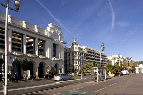 Promenade des Anglais in Nice, French Riviera,