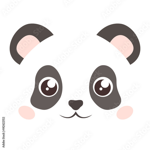 Fototapeta Naklejka Na Ścianę i Meble -  Isolated panda face
