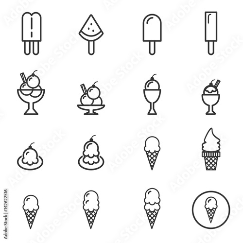 Ice cream icons