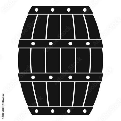 Barrel icon, simple style