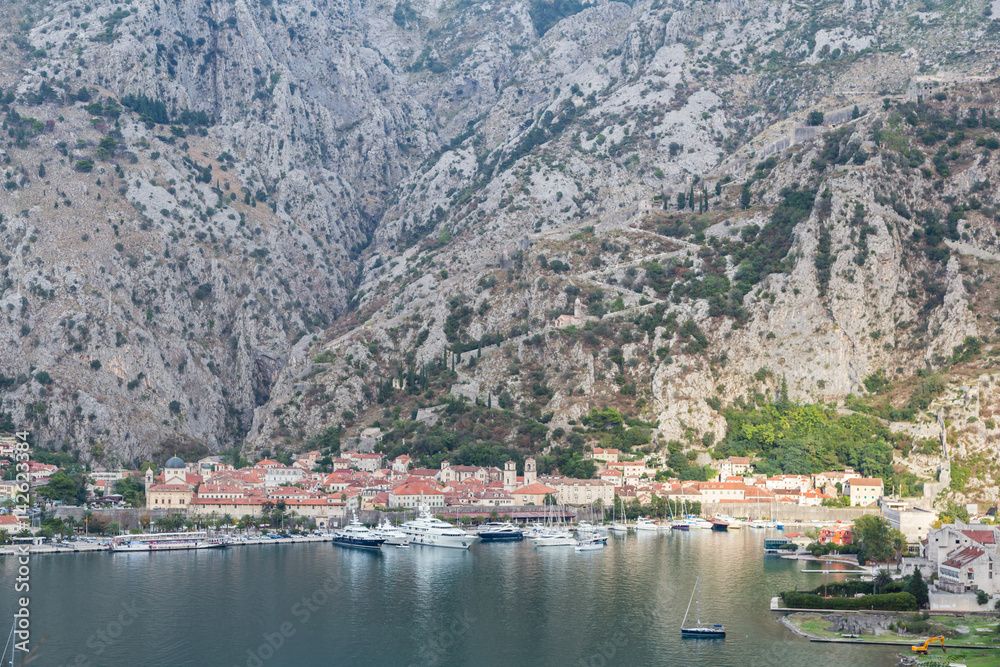 Kotor City Panorama in Montenegro