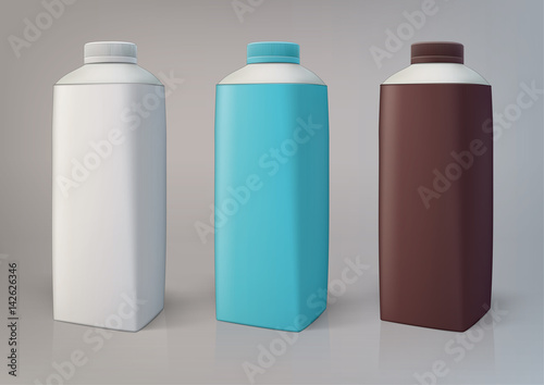 Set of packaging bottles of 750 ml