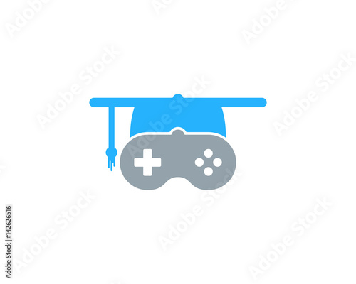 Game Education Icon Logo Design Element