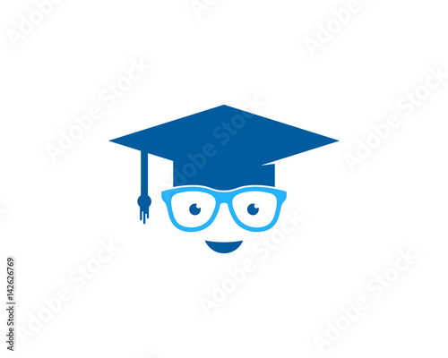 Geek Education Icon Logo Design Element