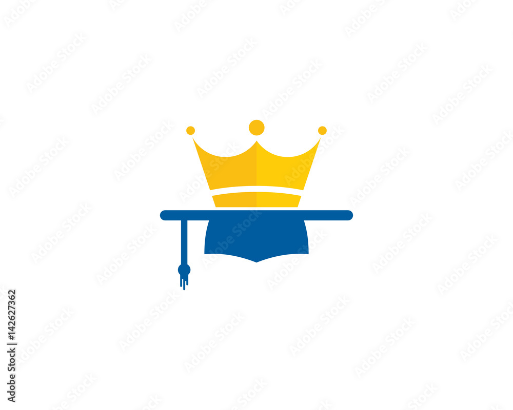 King Education Icon Logo Design Element