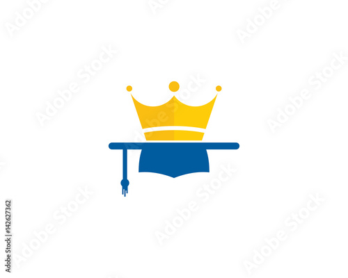 King Education Icon Logo Design Element