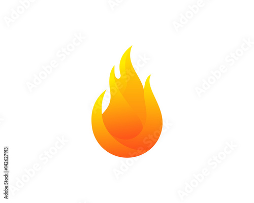 Fire Icon Logo Design Element