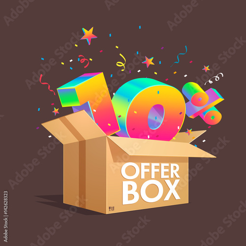 Offer box with specials discounts