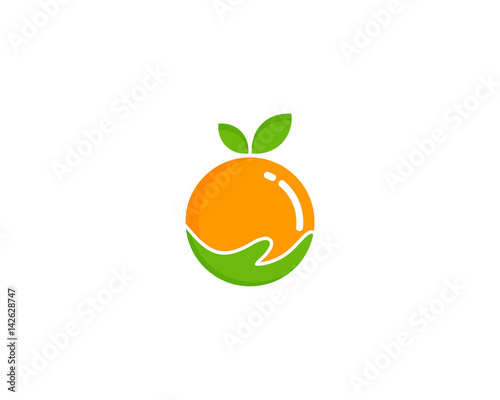 Fruit Care Icon Logo Design Element