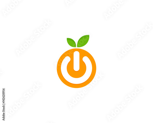 Fruit Power Icon Logo Design Element