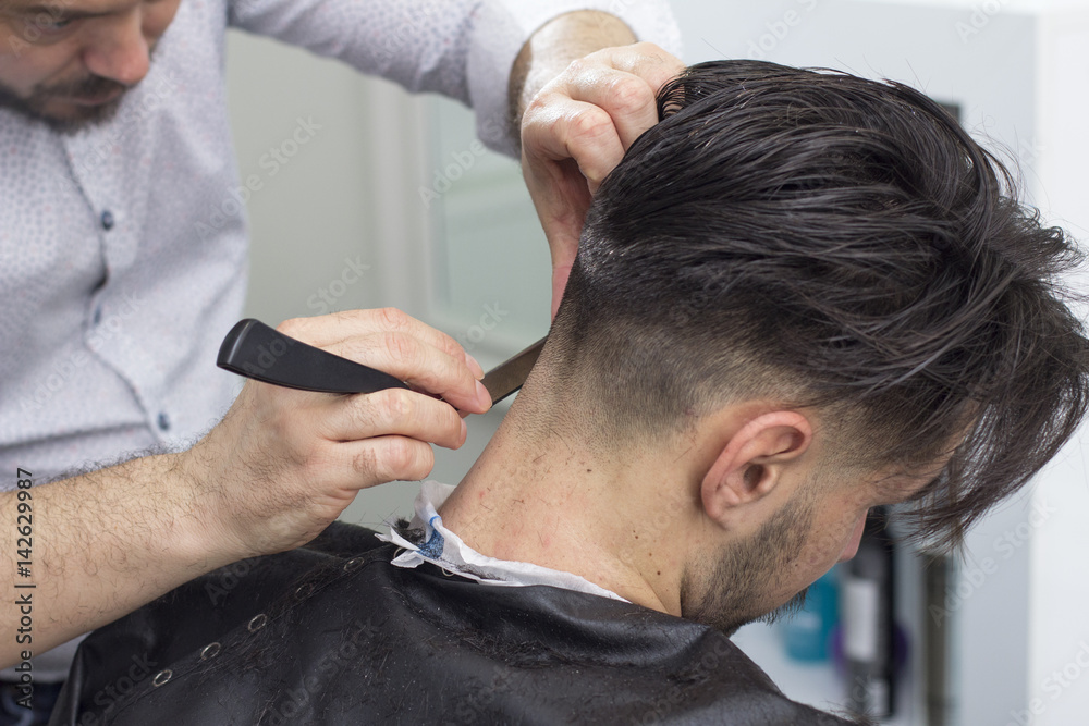 At the barber saloon At the barber saloon
