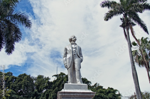 Statue of Carlos Manuel de Cespedes in Havana Cuba