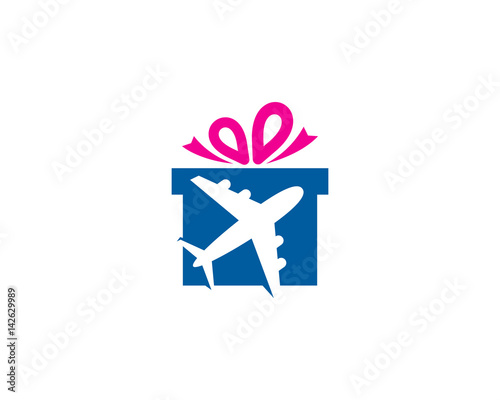 Travel Gift Icon Logo Design Element