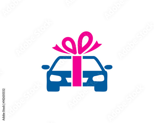 Gift Car Icon Logo Design Element