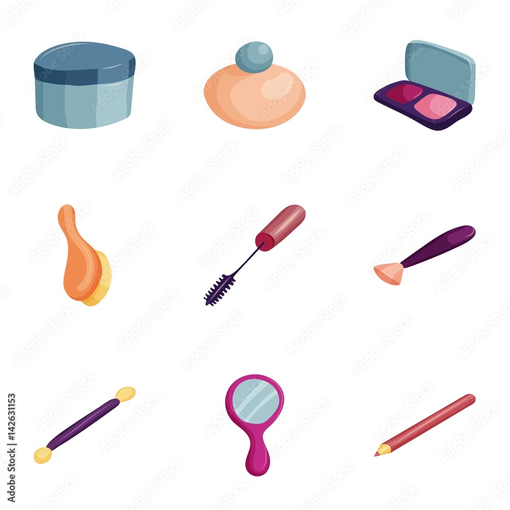 Cosmetics, manicure, beauty icons set Cosmetics, manicure, beauty icons set