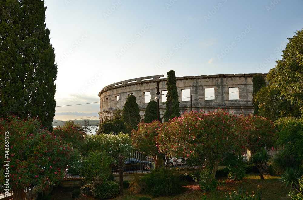 Historical Pula amfiteater / Croatia