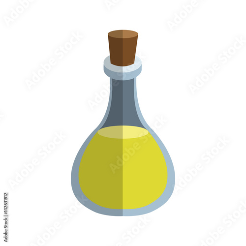 olive bottle icon over white background. colorful design. vector illustration