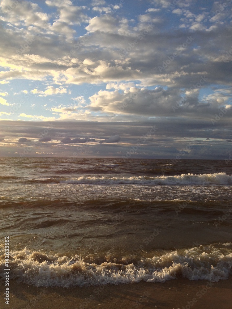 Fototapeta premium Sunset and sea