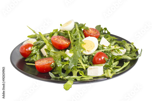 Fotografía Quail eggs salad (image with clipping path)