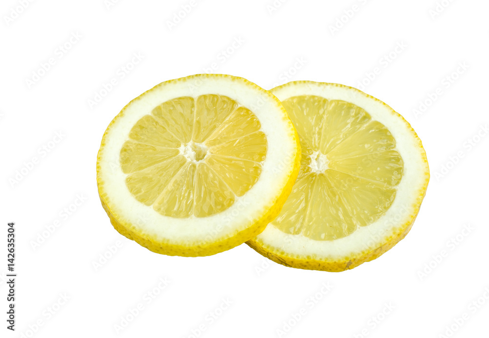 lemon slice isolated on white background lemon slice isolated on white background