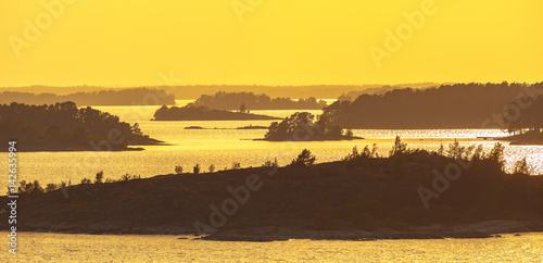 Arial panoramic view of the...