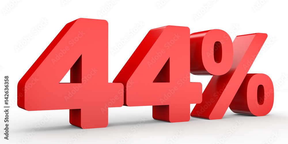 Forty four percent off. Discount 44 %. Forty four percent off. Discount 44 %.