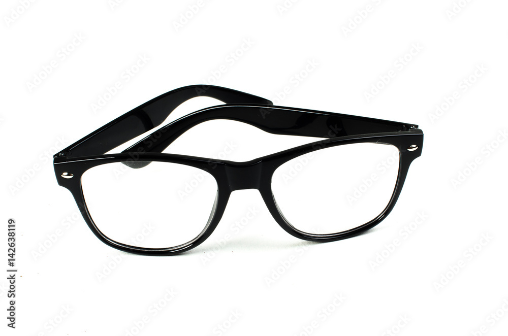 Fototapeta premium Glasses. Isolated on white background. Close up