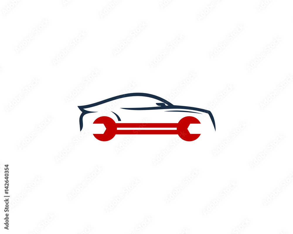 Conception Du Logo Du Garage Auto Illustration de Vecteur