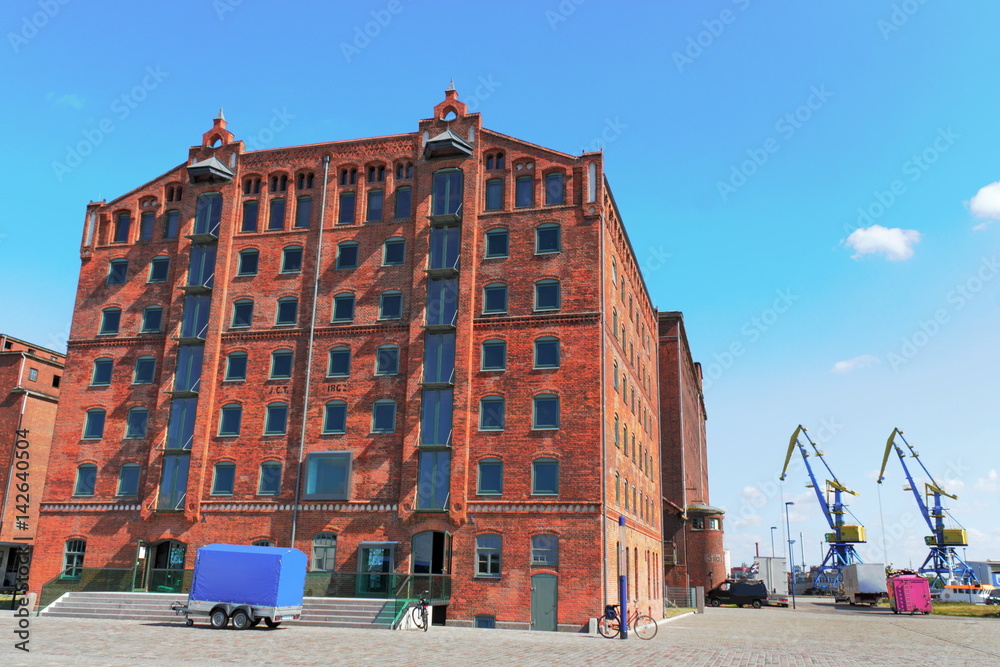 Obraz premium Wismar, Hafenspeicher