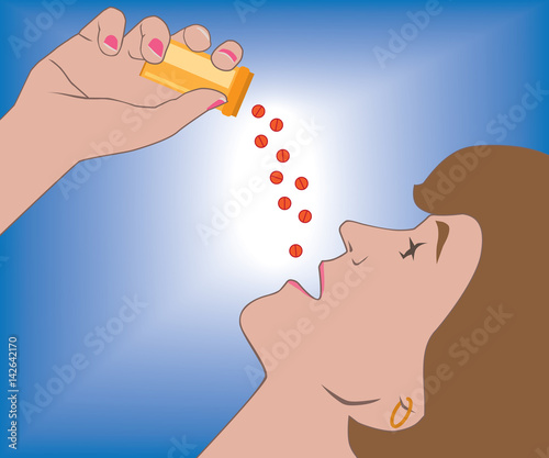 Despondent woman is overdosing on prescription pills