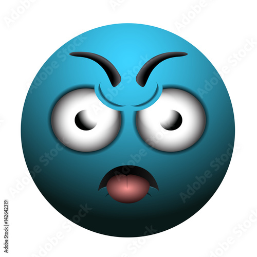 Wallpaper Mural Isolated angry emote Torontodigital.ca