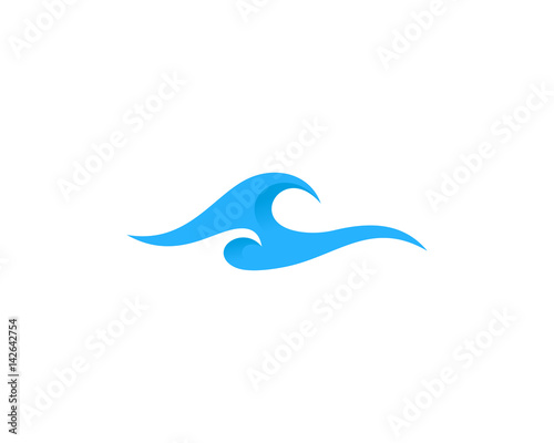 Wave Icon Logo Design Element